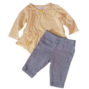 😍SALE!😍 Baby girls long-sleeve onesie top and pants Size NB